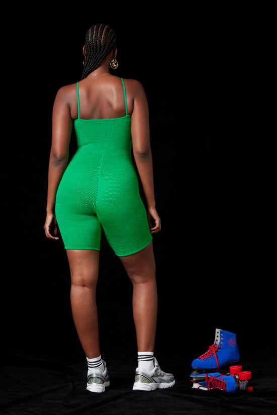 Hunza G Stacey Playsuit x Flipper's Crinkle Emerald